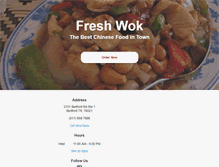 Tablet Screenshot of freshwokbedford.com